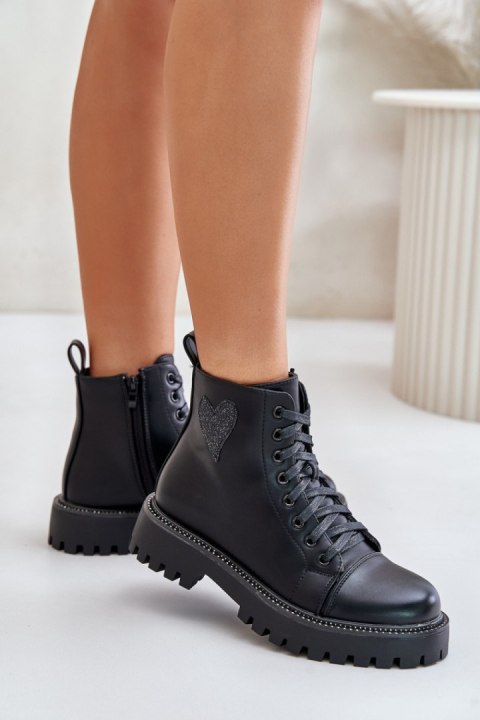Botki Model Obeena 9681A Black - Step in style Botki Model Obeena 9681A Black - Step in style