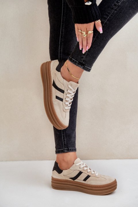 Buty Sportowe Model Zazoo N1176 Beige - Step in style Buty Sportowe Model Zazoo N1176 Beige - Step in style