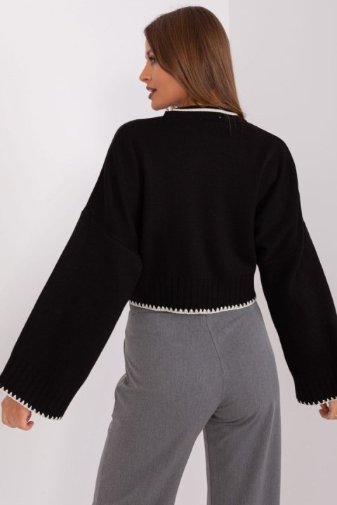 Sweter Damski Model TO-SW-035.09 Black - Factory Price Sweter Damski Model TO-SW-035.09 Black - Factory Price