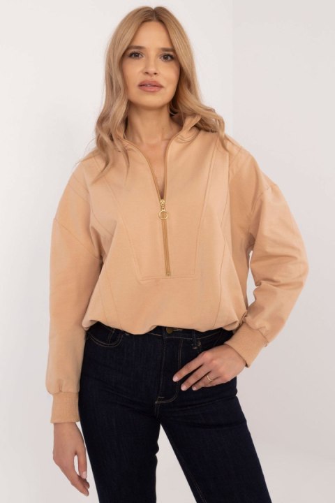 Bluza Damska Model CLM-BL-1272.68 Camel - Factory Price Bluza Damska Model CLM-BL-1272.68 Camel - Factory Price
