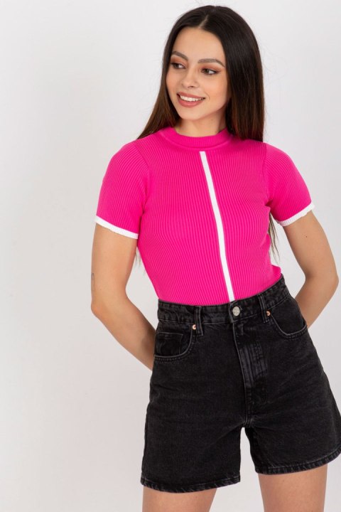 Bluzka Model BA-BZ-1456.72P Dark Pink - Badu Bluzka Model BA-BZ-1456.72P Dark Pink - Badu