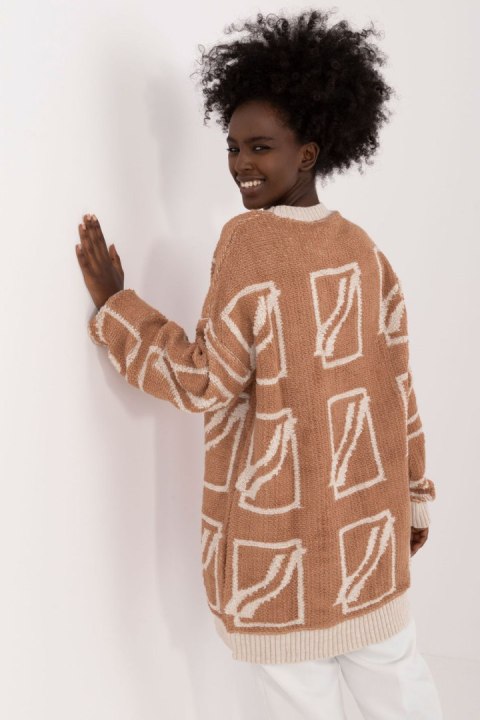 Sweter Damski Model BA-SW-0277.02 Camel - Badu Sweter Damski Model BA-SW-0277.02 Camel - Badu
