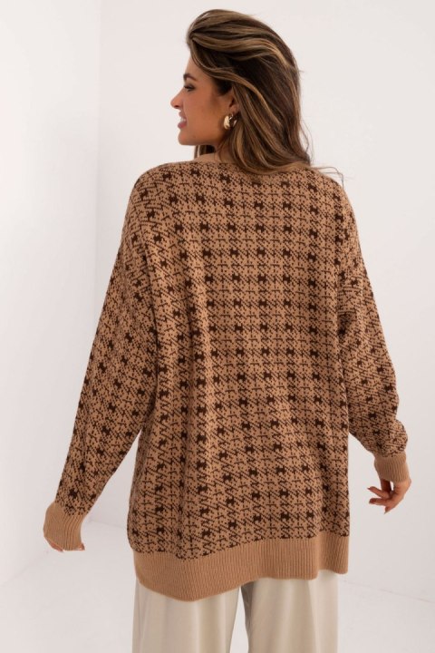 Sweter Damski Model BA-SW-0533.21 Camel - Badu Sweter Damski Model BA-SW-0533.21 Camel - Badu