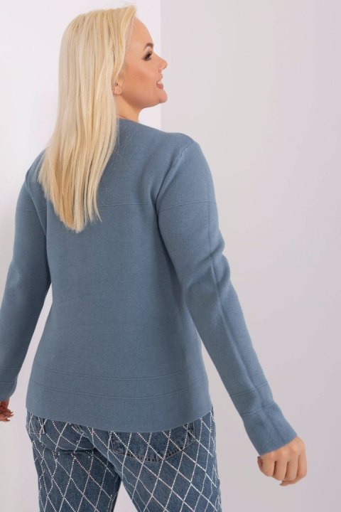 Sweter Damski Model PM-SW-PM-3706.10X Grey/Blue - Factory Price Sweter Damski Model PM-SW-PM-3706.10X Grey/Blue - Factory Price