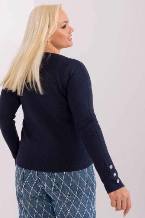Sweter Damski Model PM-SW-PM1020.12P Navy - Factory Price Sweter Damski Model PM-SW-PM1020.12P Navy - Factory Price