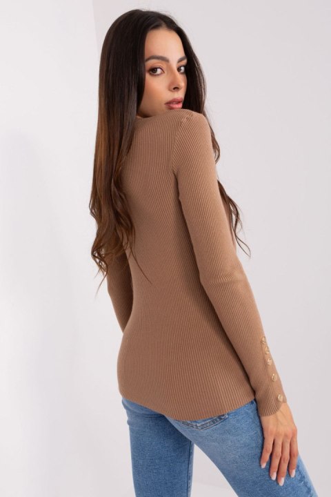 Sweter Damski Model PM-SW-PM685.39P Camel - Factory Price Sweter Damski Model PM-SW-PM685.39P Camel - Factory Price