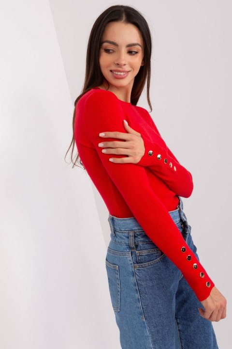 Sweter Damski Model PM-SW-PM685.39P Red - Factory Price Sweter Damski Model PM-SW-PM685.39P Red - Factory Price
