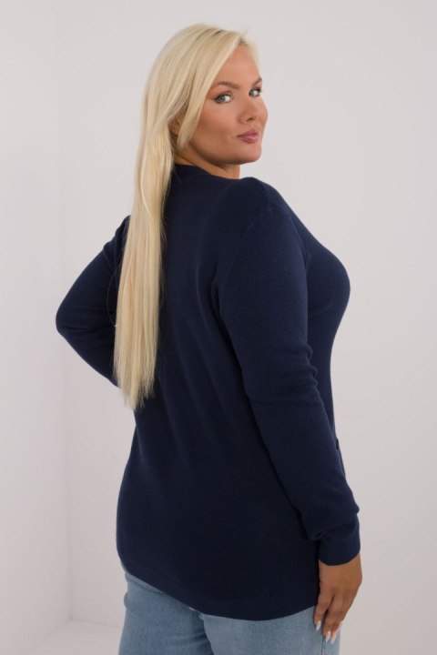 Sweter Damski Model PM-SW-PM730.31P Navy - Factory Price Sweter Damski Model PM-SW-PM730.31P Navy - Factory Price