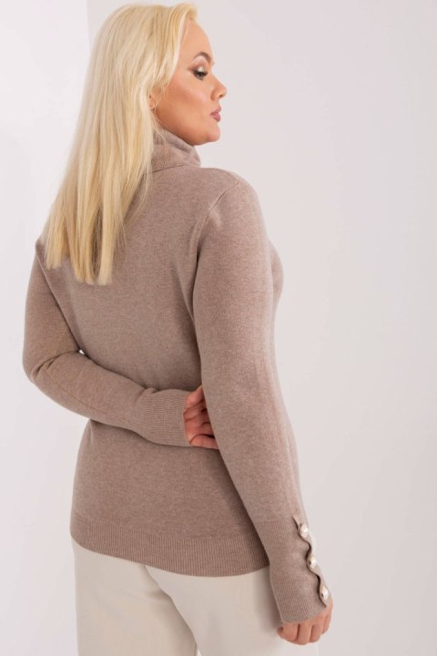 Sweter Damski Model PM-SW-PM781.13 Dark Beige - Factory Price Sweter Damski Model PM-SW-PM781.13 Dark Beige - Factory Price
