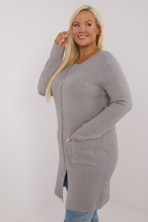 Sweter Damski Model PM-SW-PM793.01 Grey - Factory Price Sweter Damski Model PM-SW-PM793.01 Grey - Factory Price