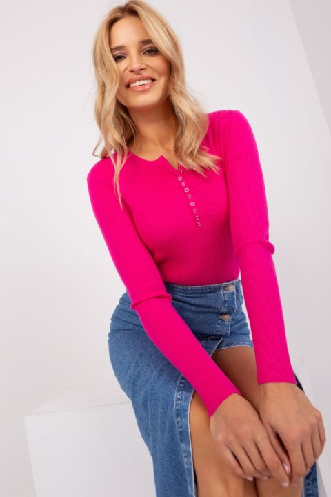 Sweter Damski Model PM-SW-Y-0078.87 Fuksja - Factory Price Sweter Damski Model PM-SW-Y-0078.87 Fuksja - Factory Price