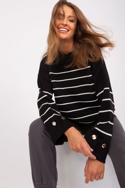 Sweter Damski Model TO-SW-010.11X Black - Factory Price Sweter Damski Model TO-SW-010.11X Black - Factory Price