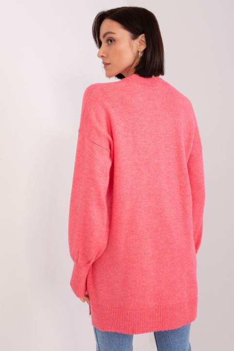 Sweter Damski Model TO-SW-1310.00P Coral - Factory Price Sweter Damski Model TO-SW-1310.00P Coral - Factory Price