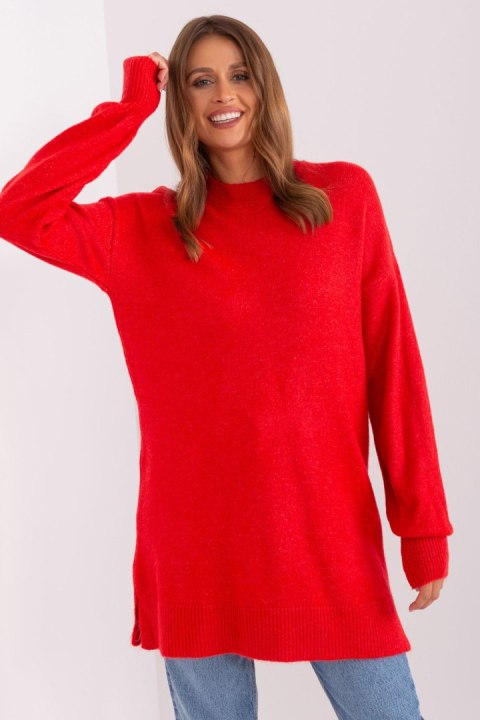 Sweter Damski Model TO-SW-1310.00P Red - Factory Price Sweter Damski Model TO-SW-1310.00P Red - Factory Price