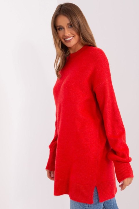 Sweter Damski Model TO-SW-1310.00P Red - Factory Price Sweter Damski Model TO-SW-1310.00P Red - Factory Price