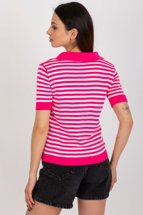 Bluzka Model BA-BZ-1439.68 Fluo Pink - Badu Bluzka Model BA-BZ-1439.68 Fluo Pink - Badu