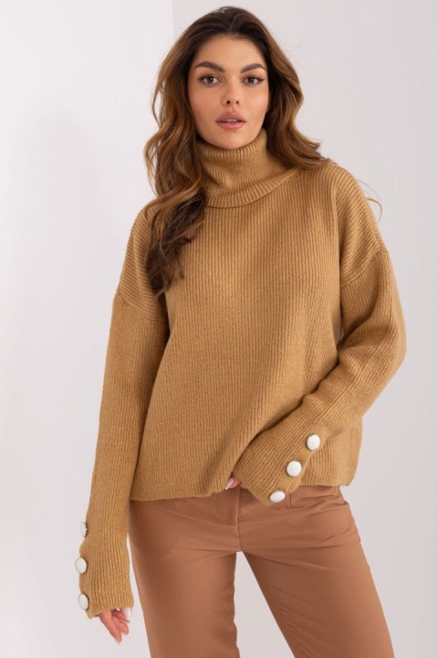 Golf Damski Model BA-SW-015.01P Camel - Badu Golf Damski Model BA-SW-015.01P Camel - Badu