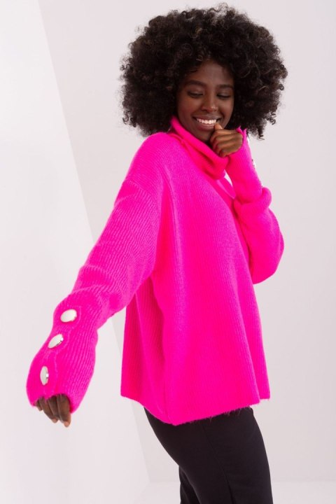 Golf Damski Model BA-SW-015.01P Fluo Pink - Badu Golf Damski Model BA-SW-015.01P Fluo Pink - Badu
