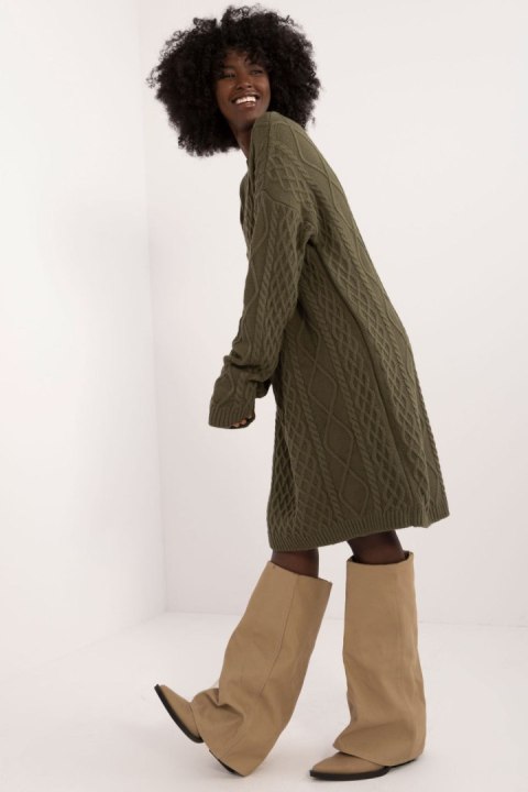 Sukienka Model BA-SK-0528.45 Khaki - Badu Sukienka Model BA-SK-0528.45 Khaki - Badu