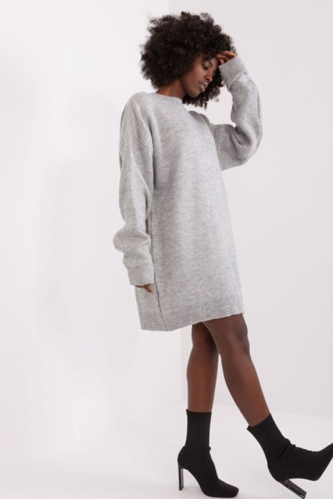 Sukienka Model BA-SK-0568-1.20 Grey - Badu Sukienka Model BA-SK-0568-1.20 Grey - Badu