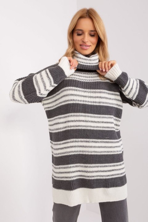 Sukienka Model BA-SK-8007.42P Dark Grey - Badu Sukienka Model BA-SK-8007.42P Dark Grey - Badu