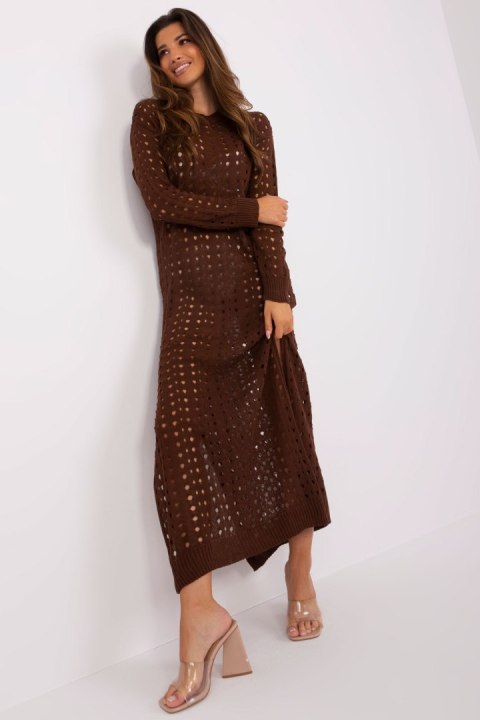 Sukienka Plażow Sukienka Model BA-SK-9010.33P Dark Brown - Badu Sukienka Plażow Sukienka Model BA-SK-9010.33P Dark Brown - Badu