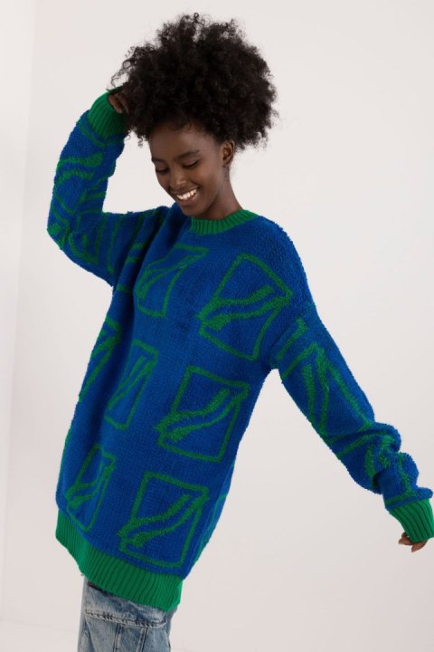 Sweter Damski Model BA-SW-0277.02 Dark Blue - Badu Sweter Damski Model BA-SW-0277.02 Dark Blue - Badu