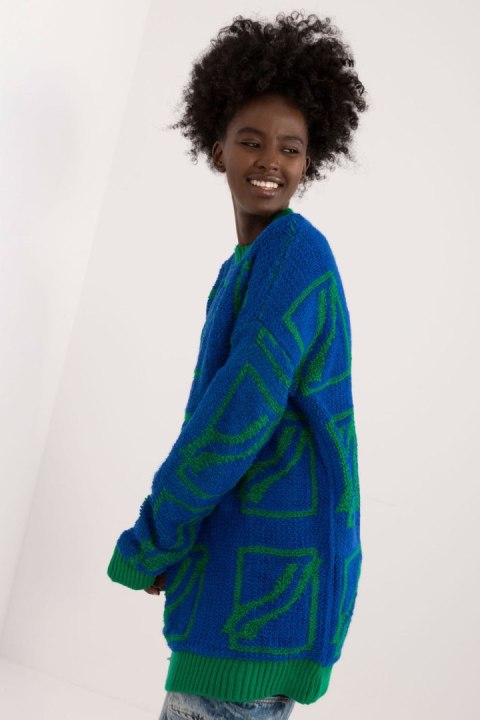 Sweter Damski Model BA-SW-0277.02 Dark Blue - Badu Sweter Damski Model BA-SW-0277.02 Dark Blue - Badu