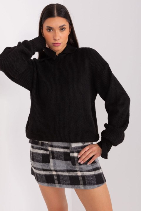 Sweter Damski Model BA-SW-0305.03P Black - Badu Sweter Damski Model BA-SW-0305.03P Black - Badu