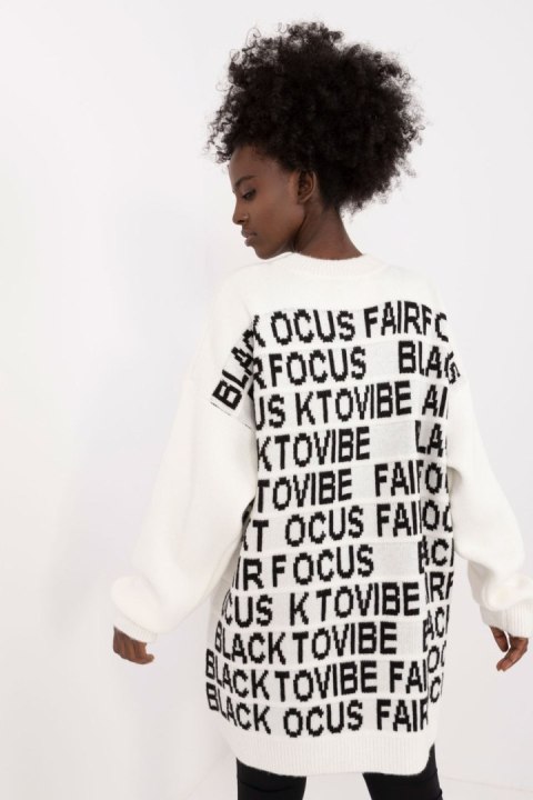 Sweter Damski Model BA-SW-0546.07 White - Badu Sweter Damski Model BA-SW-0546.07 White - Badu