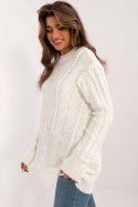 Sweter Damski Model BA-SW-0574.44 Ecru - Badu