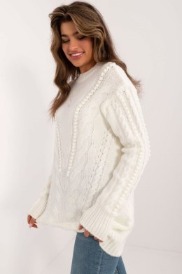 Sweter Damski Model BA-SW-0574.44 Ecru - Badu