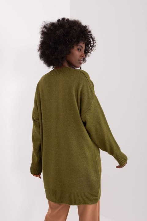 Sweter Damski Model BA-SW-0577.32X Khaki - Badu Sweter Damski Model BA-SW-0577.32X Khaki - Badu