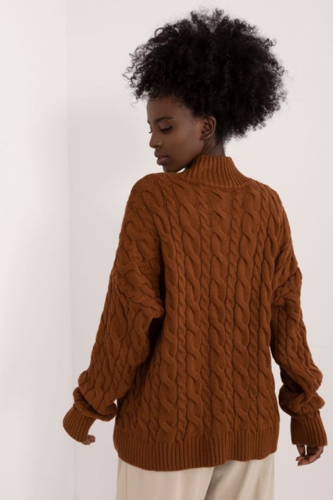 Sweter Damski Model BA-SW-0617.04 Brown - Badu Sweter Damski Model BA-SW-0617.04 Brown - Badu