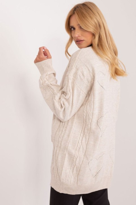 Sweter Damski Model BA-SW-12055.14X Light Beige - Badu Sweter Damski Model BA-SW-12055.14X Light Beige - Badu