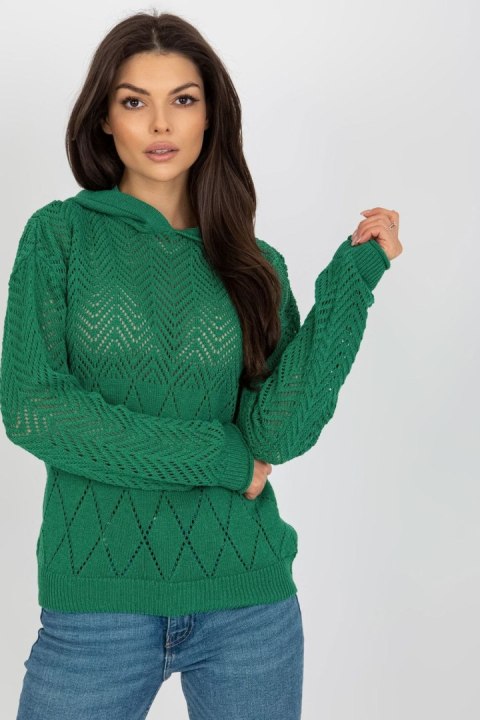 Sweter Damski Model BA-SW-2003.51P Dark Green - Badu Sweter Damski Model BA-SW-2003.51P Dark Green - Badu