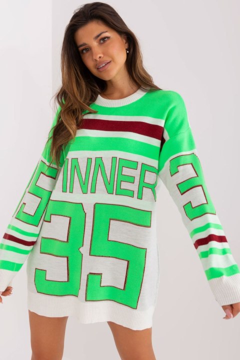 Sweter Damski Model BA-SW-2206.48P Light Green - Badu Sweter Damski Model BA-SW-2206.48P Light Green - Badu