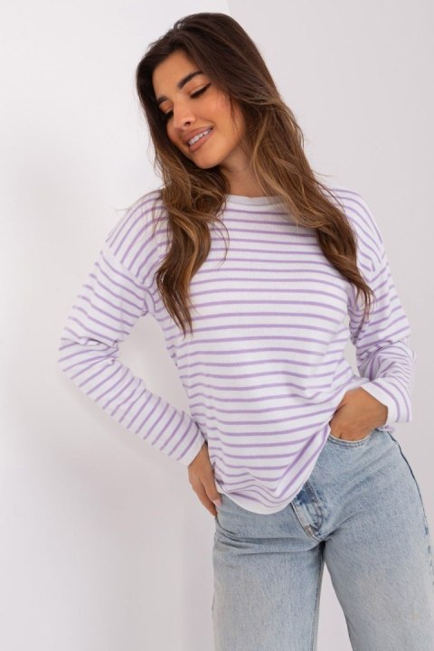 Sweter Damski Model BA-SW-6006-2.30X Light Violet - Badu Sweter Damski Model BA-SW-6006-2.30X Light Violet - Badu