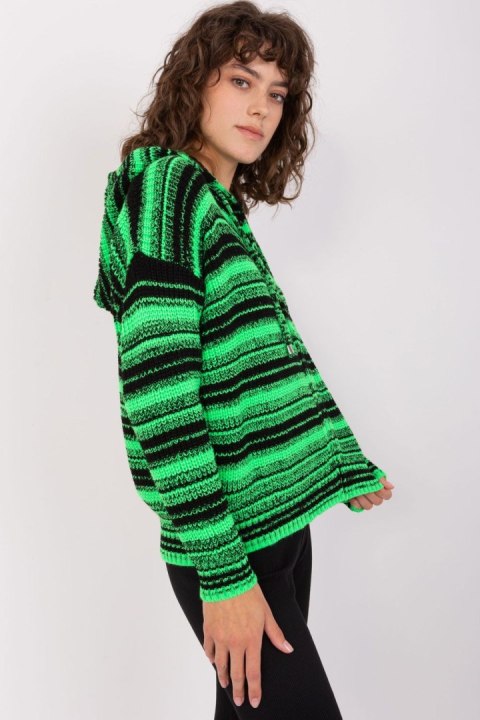 Sweter Damski Model BA-SW-8000.51P Black/Green - Badu Sweter Damski Model BA-SW-8000.51P Black/Green - Badu
