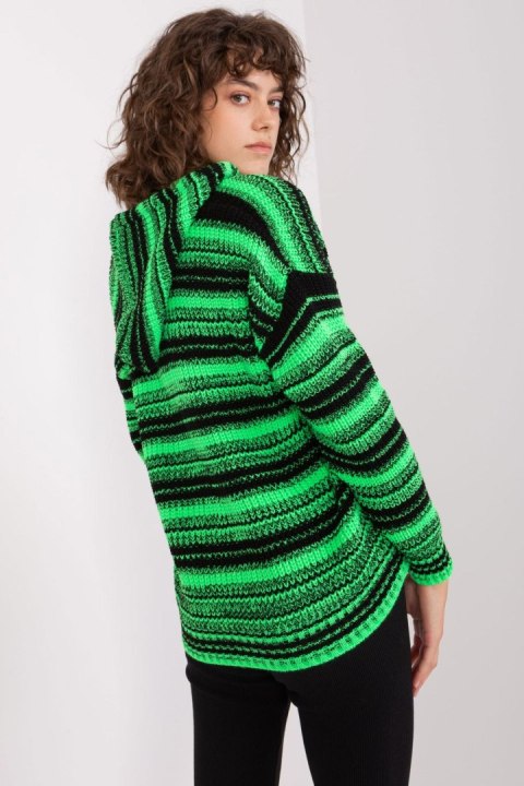 Sweter Damski Model BA-SW-8000.51P Black/Green - Badu Sweter Damski Model BA-SW-8000.51P Black/Green - Badu