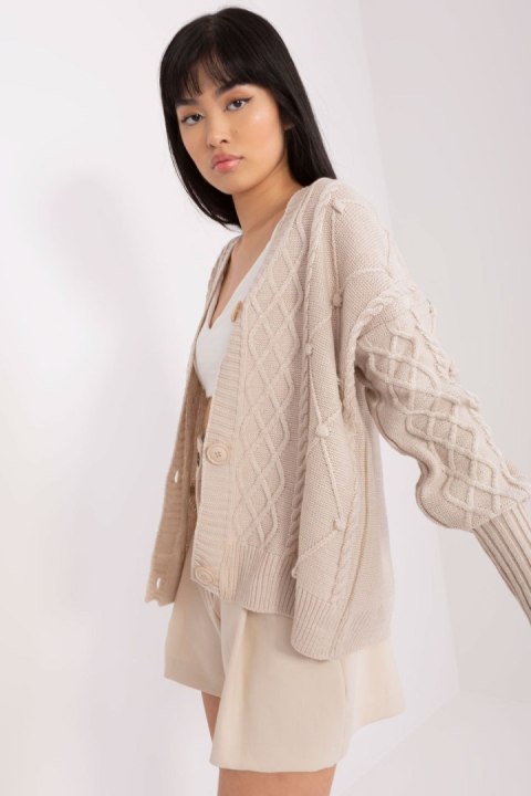 Sweter Damski Model BA-SW-8005.00P Light Beige - Badu Sweter Damski Model BA-SW-8005.00P Light Beige - Badu