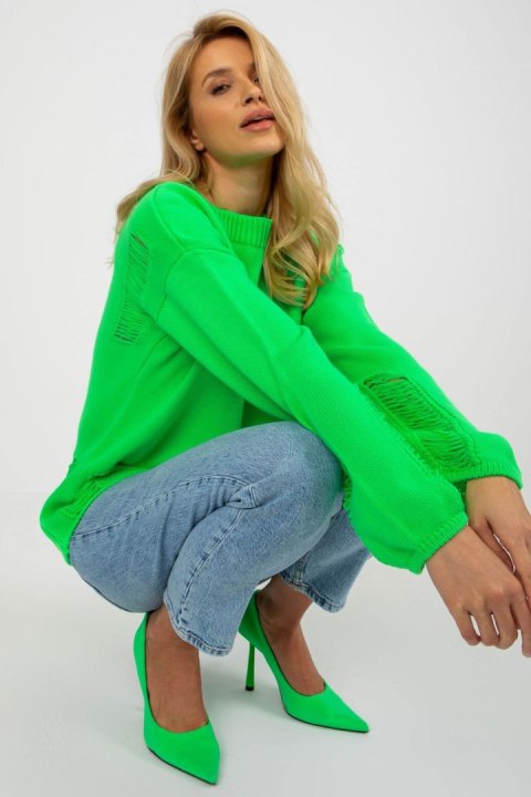 Sweter Damski Model BA-SW-8043.03 Fluo Green - Badu Sweter Damski Model BA-SW-8043.03 Fluo Green - Badu