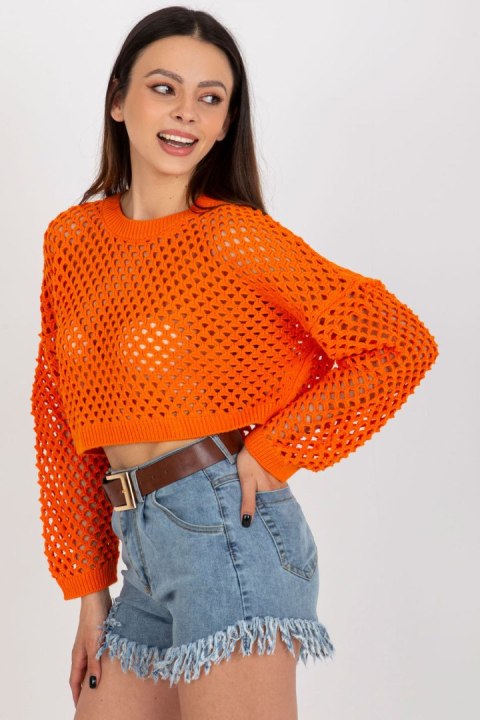 Sweter Damski Model BA-SW-9008.35P Orange - Badu Sweter Damski Model BA-SW-9008.35P Orange - Badu