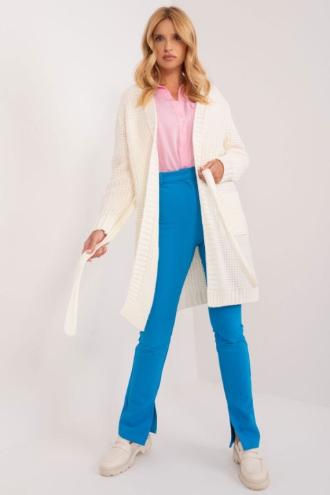 Sweter Kardigan Model BA-SW-1464.66 Ecru - Badu Sweter Kardigan Model BA-SW-1464.66 Ecru - Badu