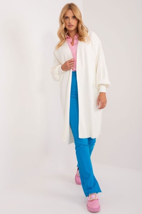 Sweter Kardigan Model BA-SW-1475.03 Ecru - Badu Sweter Kardigan Model BA-SW-1475.03 Ecru - Badu