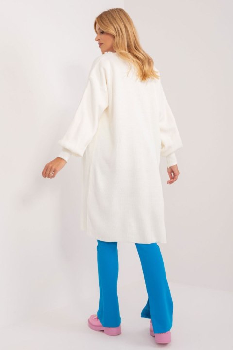 Sweter Kardigan Model BA-SW-1475.03 Ecru - Badu Sweter Kardigan Model BA-SW-1475.03 Ecru - Badu