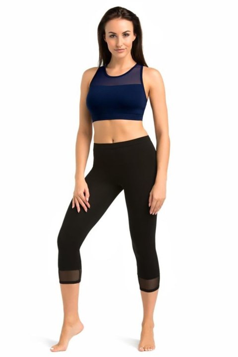 Legginsy Model 3/4 Glamo 2203 Black - Teyli Legginsy Model 3/4 Glamo 2203 Black - Teyli