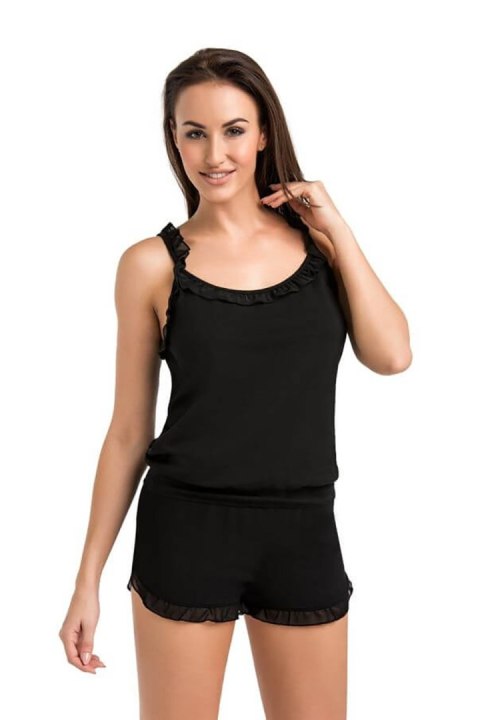 Piżama Damska Model Sleepy 2602-1 Black - Teyli Piżama Damska Model Sleepy 2602-1 Black - Teyli