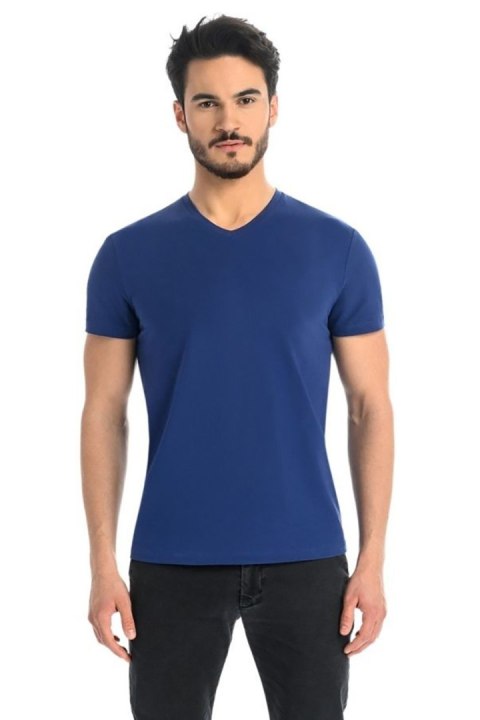 T-shirt Męski Model Dany V 1503 Jeans - Teyli T-shirt Męski Model Dany V 1503 Jeans - Teyli
