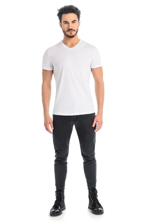 T-shirt Męski Model Dany V 1503 White - Teyli T-shirt Męski Model Dany V 1503 White - Teyli
